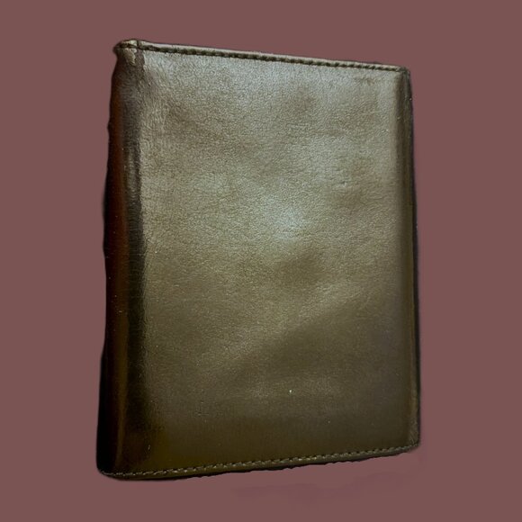 Claudio Ferrici Black Leather Wallet Extra Long Fold Out Unisex Wallet EUC - Picture 5 of 12